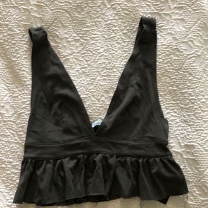 Urban Outfitters Peplum Crop Tank